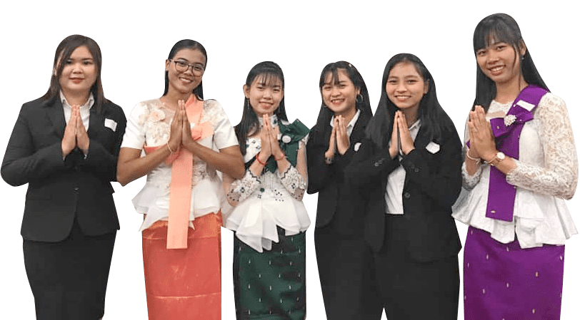 カンボジアの学生たち